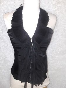 New Women's BCBG Black Halter Top small